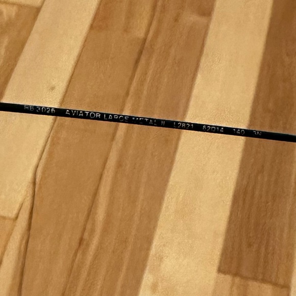 Ray-Ban Unisex Large Aviator Black Sunglasses - Picture 7 of 7